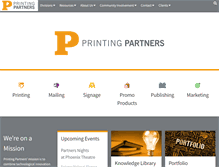 Tablet Screenshot of printingpartners.net